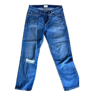 Ariat‎ Real Denim Women's Blue Straight Leg Belt Looped Distressed Jean Size 28s